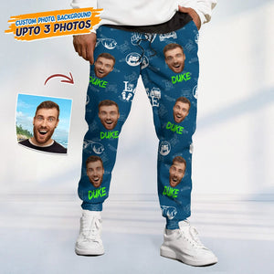 GeckoCustom Custom Face Photo With Offroad Pattern Sweatpants N304 HN590