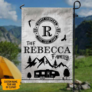 GeckoCustom Custom Name The Family Camping Garden Flags, HN590