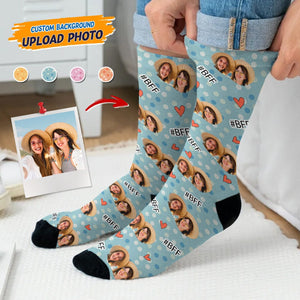 GeckoCustom Custom Photo Bestie Socks T368 HN590