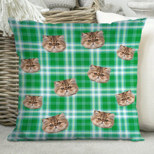 GeckoCustom Custom Photo Cat Christmas Pattern Cat Pillow N304 HN590