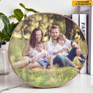 GeckoCustom Custom Photo Couple Hunting Wood Slice T368 HN590