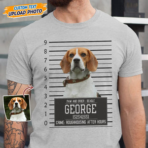 GeckoCustom Custom Photo Criminal Dog Shirt T368 HN590