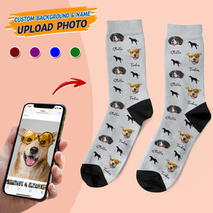 GeckoCustom Custom Photo Dog Cat And Icon Pet Socks N304HN590