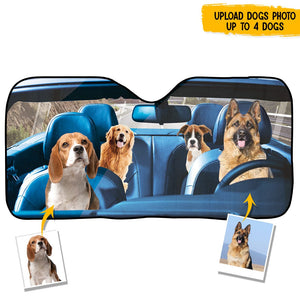 GeckoCustom Custom Photo Dog Cat Car Sunshade N369 HN590