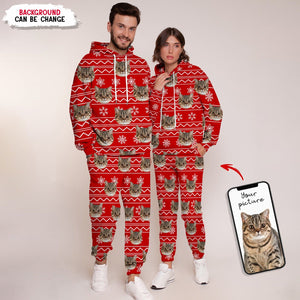 GeckoCustom Custom Photo Dog Cat For Christmas Gift Hoodie&Sweatpants N369 HN590