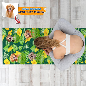 GeckoCustom Custom Photo Dog Cat Hawaii Pet Yoga Mats T286 HN590 23" x 73" (58cm x 183cm)