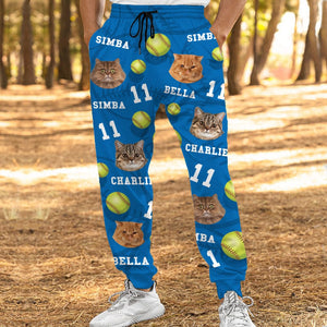 GeckoCustom Custom Photo Dog Cat With Softball Pet Sweatpants T286 HN590