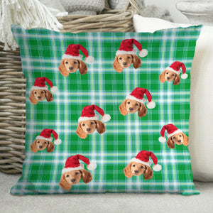 GeckoCustom Custom Photo Dog Cat Christmas Pattern For Pet Lover Pillow N304 HN590