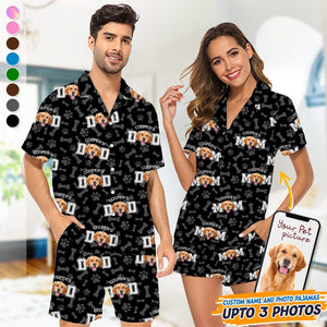 GeckoCustom Custom Photo Dog Dad Dog Mom Short Pajamas K228 889031