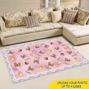 GeckoCustom Custom Photo Dog Lover Gift Indoor Rug, HN590