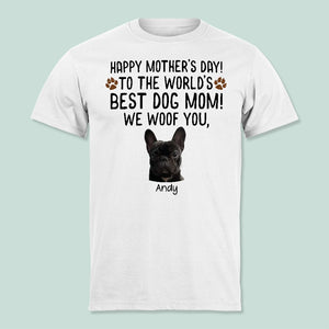 GeckoCustom Custom Photo Dog Mom Shirt K228 HN590 Unisex T-Shirt / Sport Grey / S