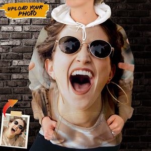 GeckoCustom Custom Photo Human Face Pullover Hoodie Shirt N369 HN590