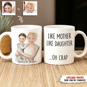 GeckoCustom Custom Photo Like Mother Like Child Family Mug N369 HN590