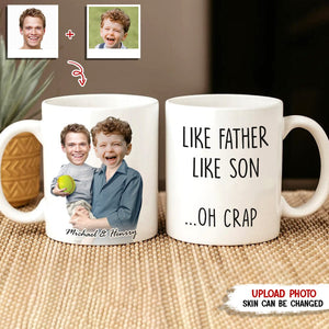 GeckoCustom Custom Photo Like Mother Like Child Family Mug N369 HN590