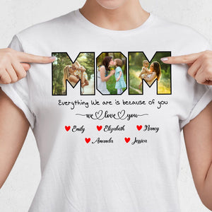 GeckoCustom Custom Photo Mother And Daughters Bright Shirt N304 889082