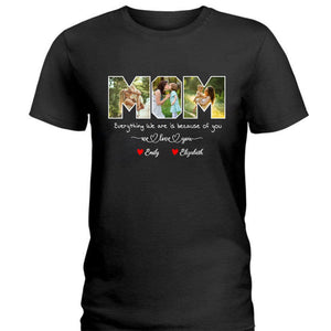 GeckoCustom Custom Photo Mother And Daughters Dark Shirt K228 889094