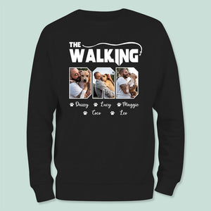 GeckoCustom Custom Photo The Walking Dad Dog Dark Shirt K228 889084