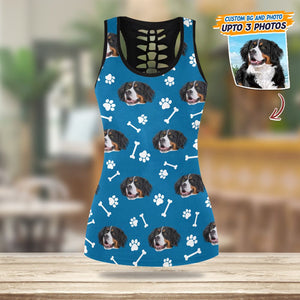 GeckoCustom Custom Photo With Accessory Pattern Dog Lover Legging Set T286