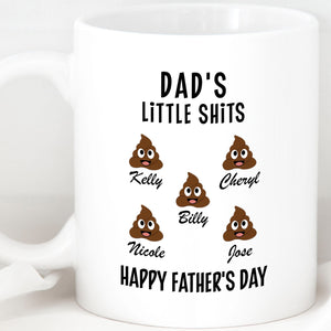 GeckoCustom Dad's Little Shits Custom Family Mug