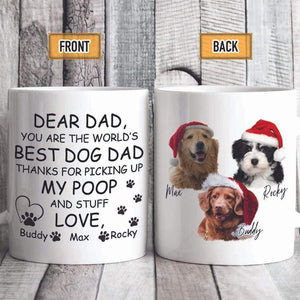 GeckoCustom Dear Dad You Are The Worlds Dog Dad Mug