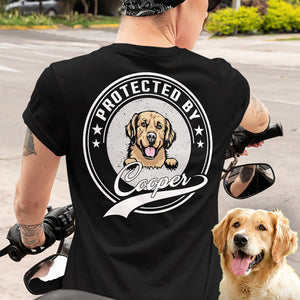 GeckoCustom Dog Property Personalized Custom Dog Backside Shirt C370 Women Tee / Black Color / S