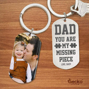 GeckoCustom Father Metal Keychain HN590