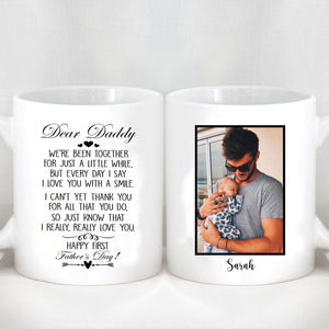 GeckoCustom First Father's Day Mug Custom Father's Day Photo Mug H352 11oz