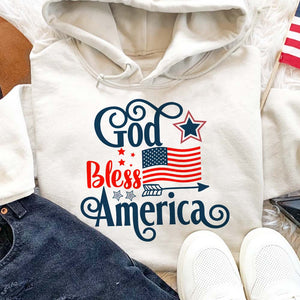 GeckoCustom God Bless America Flag American Shirt, HN590