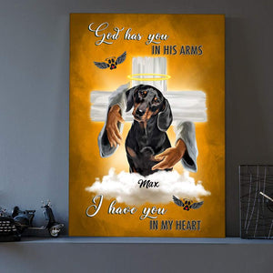 GeckoCustom God has you in his arms, i have you in my heart Canvas, HN590