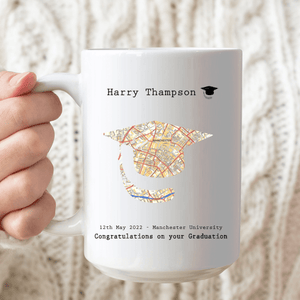 GeckoCustom Graduation Map Personalised Mug H240 15oz