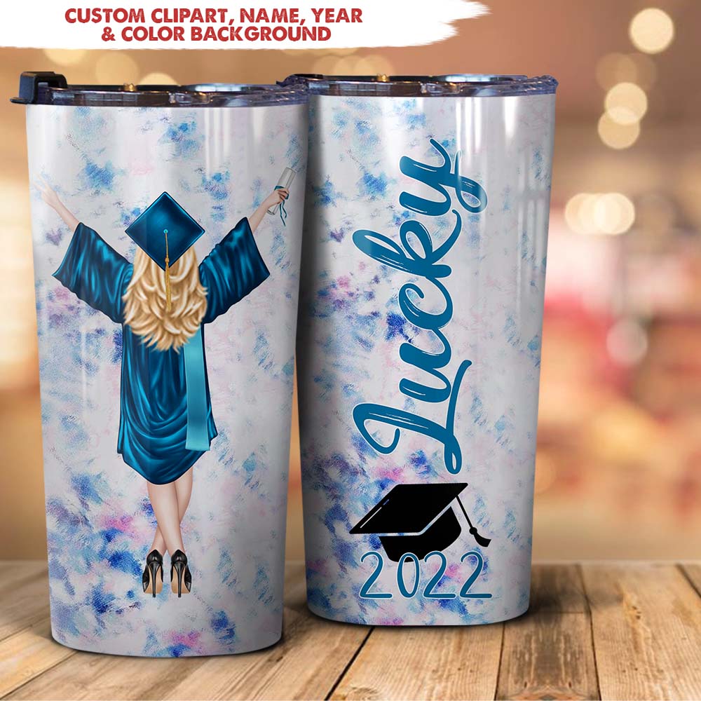 GeckoCustom Graduation Tumbler Custom Name And Year Graduation Gift HN590 20 oz