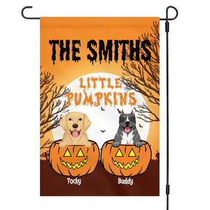 GeckoCustom Halloween Little Pumpkins Dog Garden Flag 12"x18"