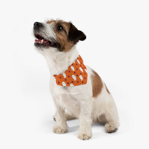 GeckoCustom Halloween Pattern Boo Pet Bandana Collar