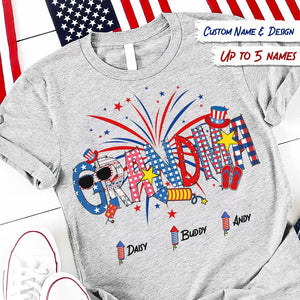 GeckoCustom Happy 4th July Firework Family Shirt, HN590