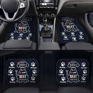 GeckoCustom Happy Father's Day To The Best Dog Dad Dog Lover Car Mats, HN590