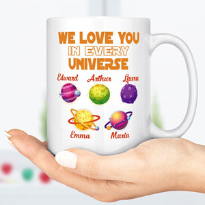 GeckoCustom Happy Father's Day To The World's Best Dad Personalized Custom Family Mug C321