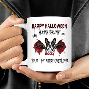 GeckoCustom Happy Halloween Human Servant Personalized Custom Dog Mug C457 15oz