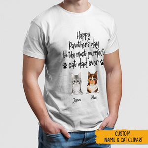 GeckoCustom Happy Pawther's Day To the Most Purrfect Dad Cat Shirt, N304 HN590