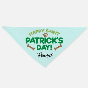 GeckoCustom Happy St. Patrick's Day Bandana Personalized Dog Cat Pet Bandana C620