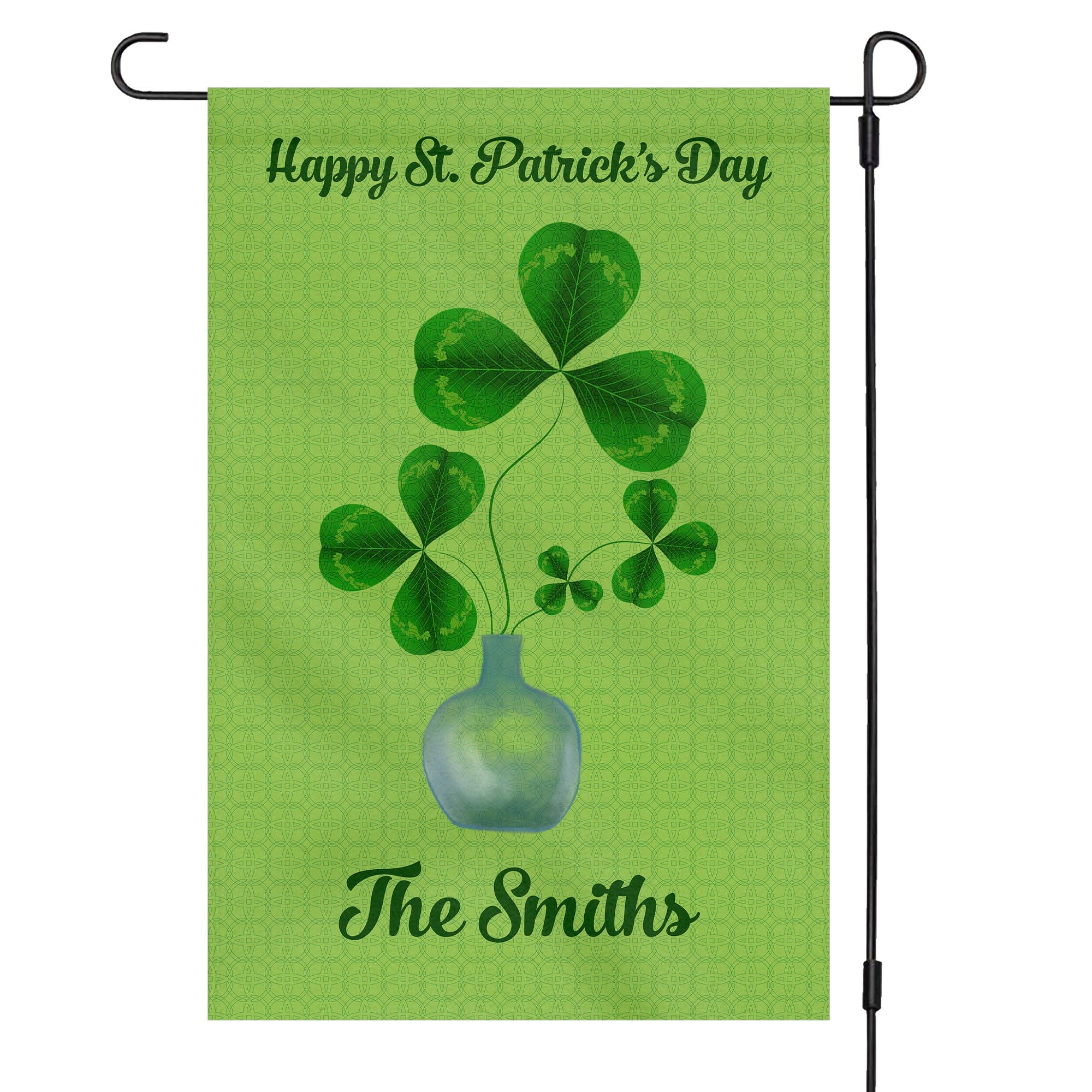 GeckoCustom Happy St Patricks Day Custom Garden Flag C155 12"x18"