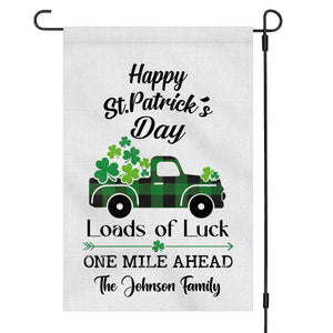 GeckoCustom Happy St. Patricks Day Custom Garden Flag H166 12"x18"