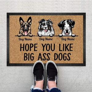 GeckoCustom Hope You Like Big Ass Dog Doormat, Dog Lover Gift HN590