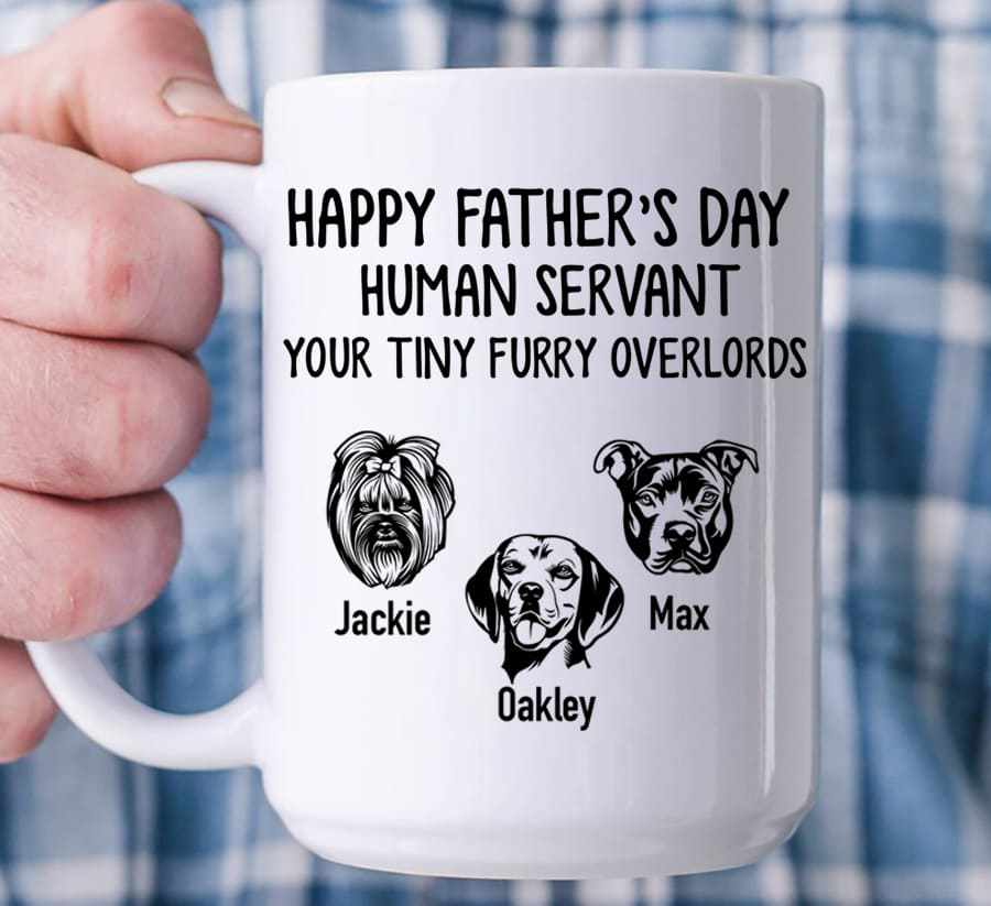 GeckoCustom Human Servant Your Tiny Furry Dog Mug, HN590