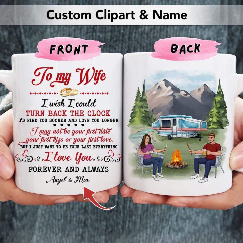 GeckoCustom I Just Want To Be Your Last Everything Couple Coffee Mug, Valentine Gift HN590 11 oz