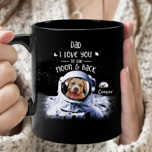 GeckoCustom I Love you To The Moon & Back  Personalized Custom Dog Mug 11oz