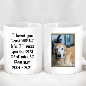 GeckoCustom I Loved You Your Whole Life, I'll Miss You The Rest of Mine Personalized Custom Photo  Dog Mug H354 11oz