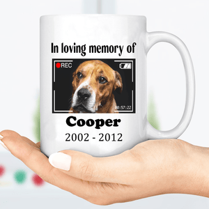 GeckoCustom In Loving Memory Dog  Personalized Custom Photo Dog Mug H473