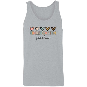 GeckoCustom Kindergarten Teacher Shirt H429 Unisex Tank Top / Athletic Heather / X-Small