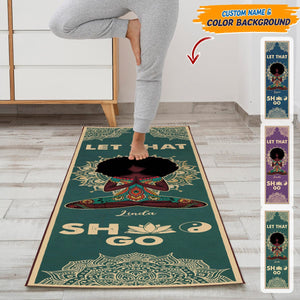 GeckoCustom Let That Go Yoga Mats (Carry Bag Included) T286 HN590 23" x 73" (58cm x 183cm)