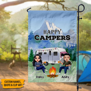 GeckoCustom Making Memories One Campsite At A Time Camping Garden Flag K228 HN590